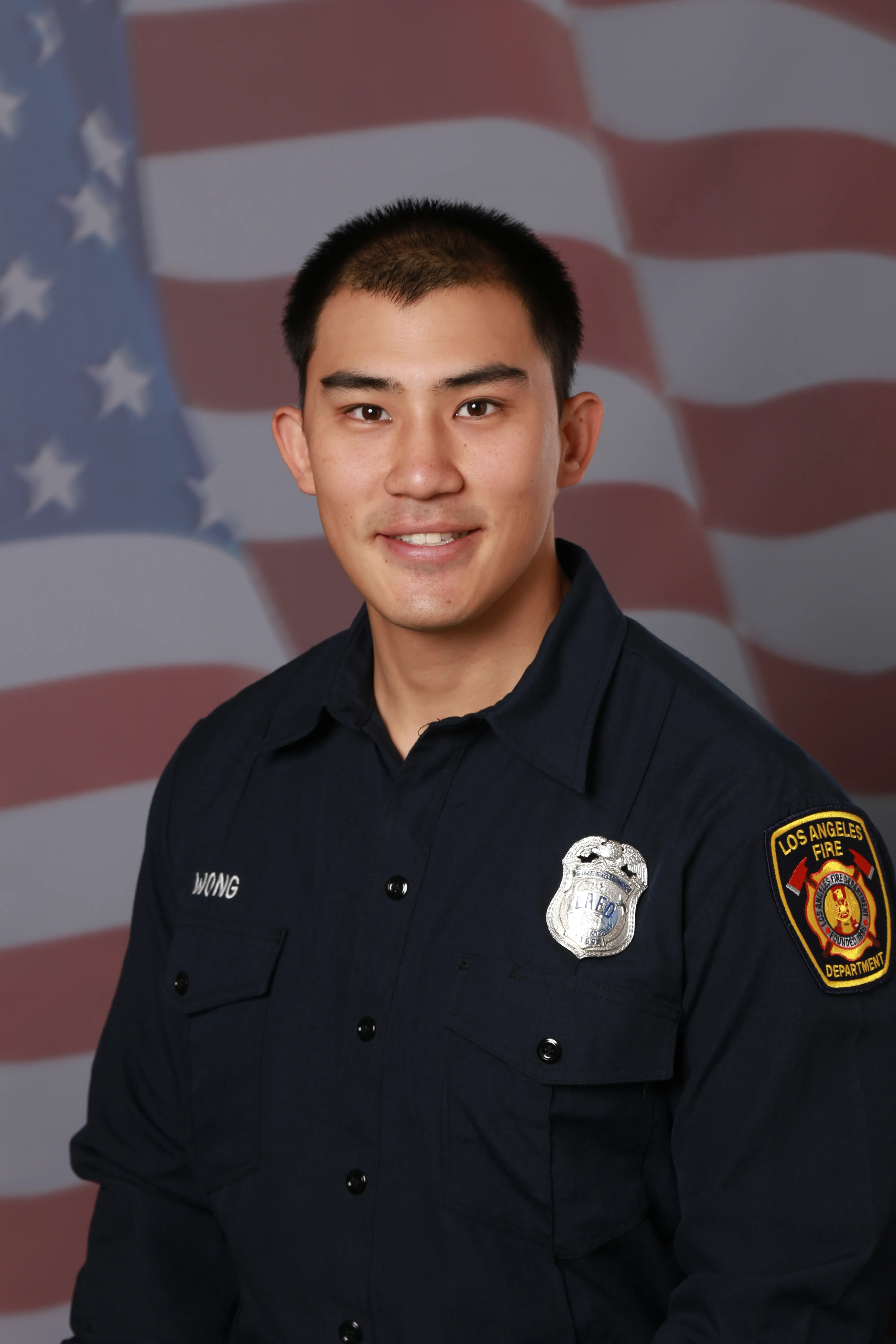 Firefighter Kelly Wong